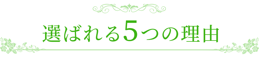 選ばれる5つの理由